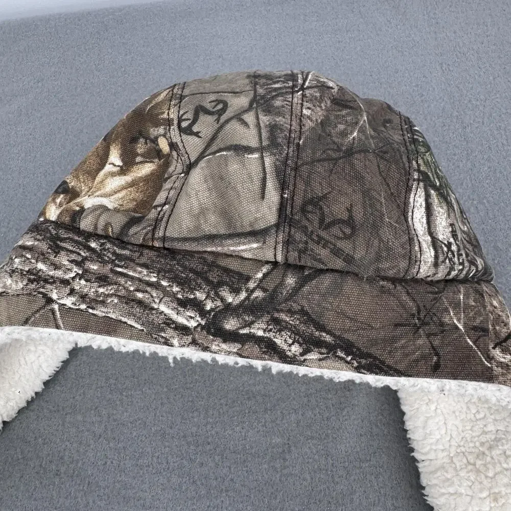 Carhartt Infant Toddler Trapper Hat Camo Sherpa Lined Ear‎ Flaps Winter Hunting